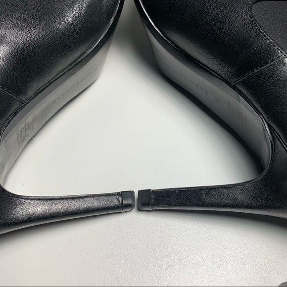 Zara pointed toe heel sock boot Size 36 - Picture 6 of 6